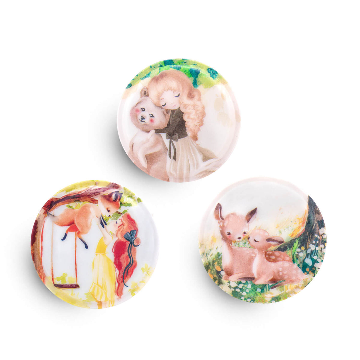 Belmil Patch Set – 3-Piece Velcro Patches 'Forest' featuring enchanting forest designs for personalized accessories.