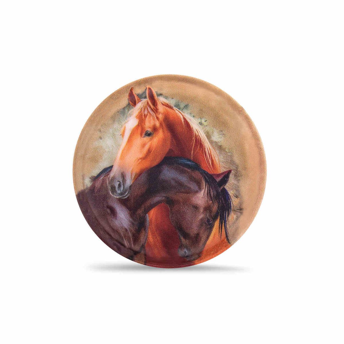 Three unique designs from the Belmil Patch Set – 3-Piece Velcro Patches 'Horses', perfect for adding charm to backpacks and totes.