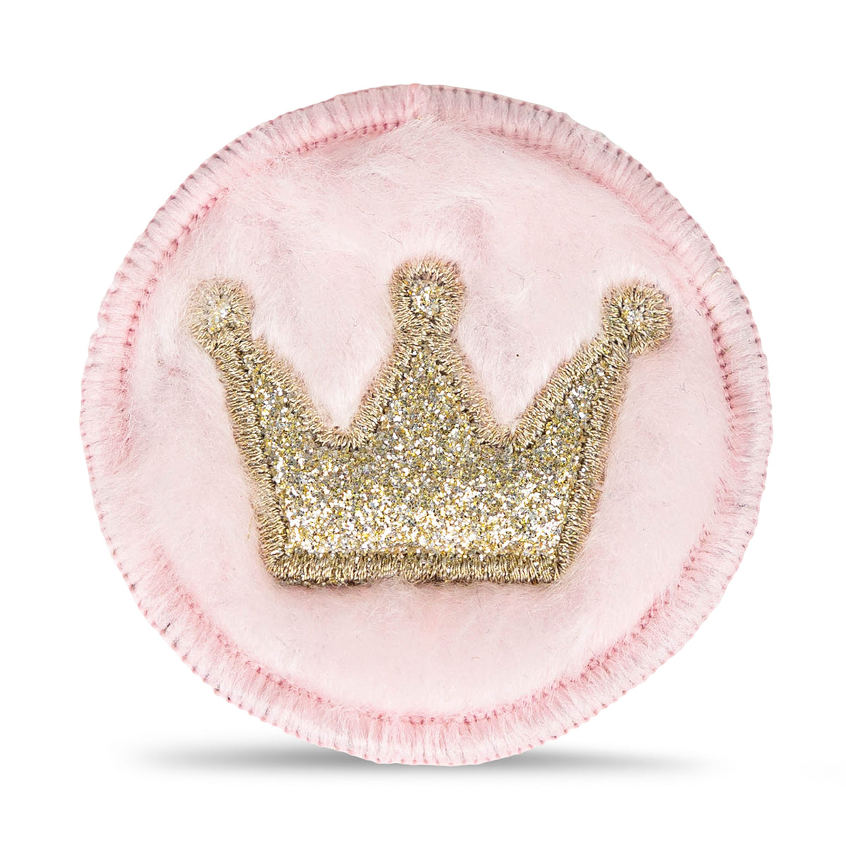 Circle Velvet Light Pink Gold Patch