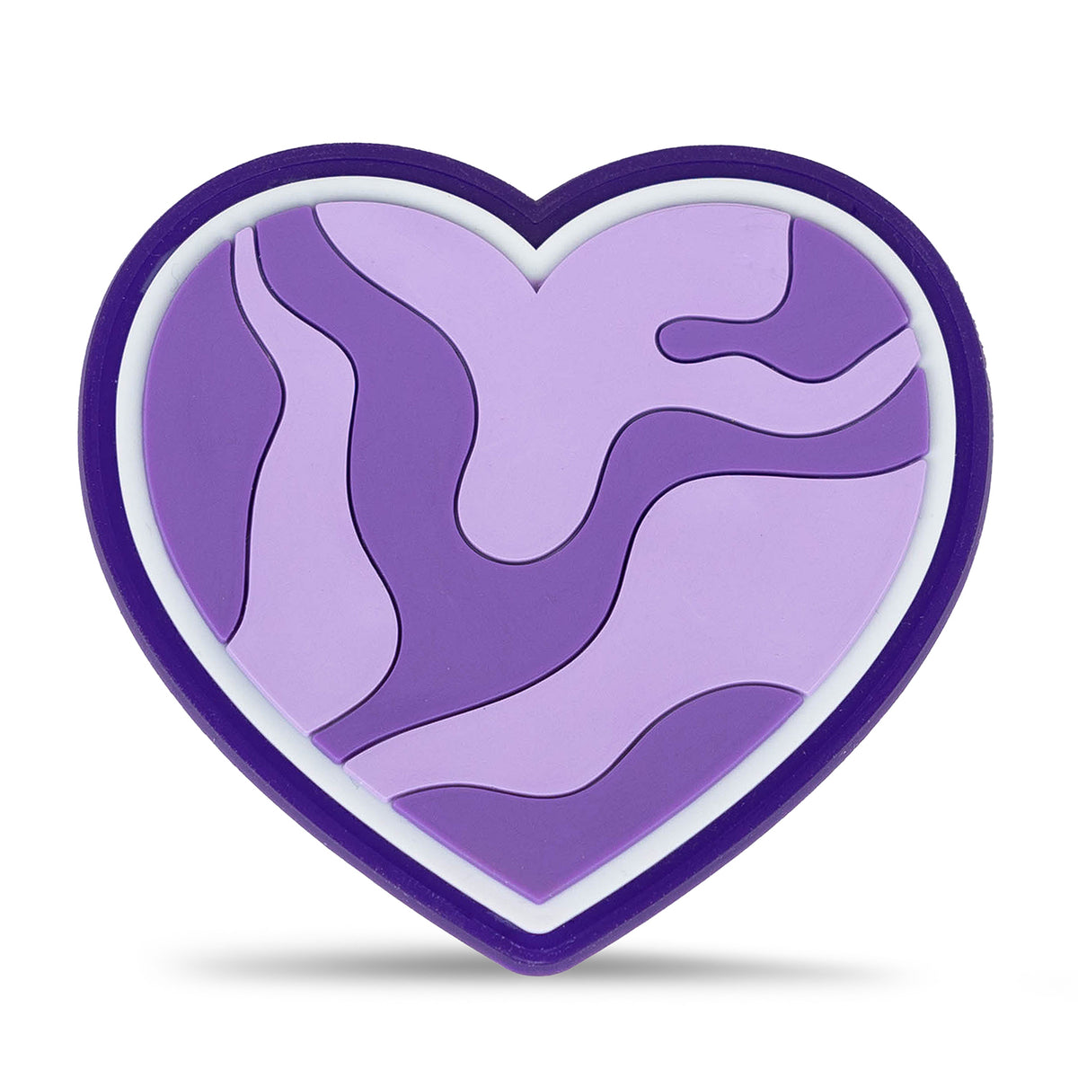 Velcro Rubber Patch Violet Purple Heart