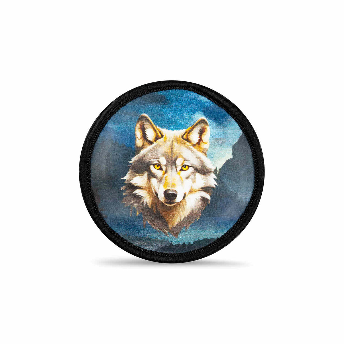 Circle Velvet Wolf Patch